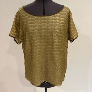 Elegant Olive Green Women's Top